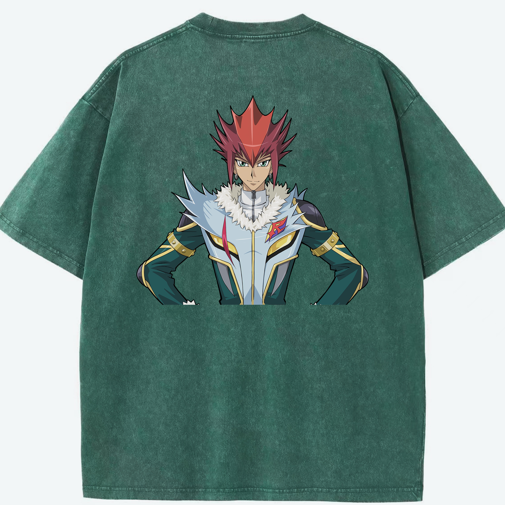 （画像用） 遊☆戯☆王 Yu-Gi-Oh! 綿100% ヴィンテージ風 半袖Tシャツ（背面プリント）